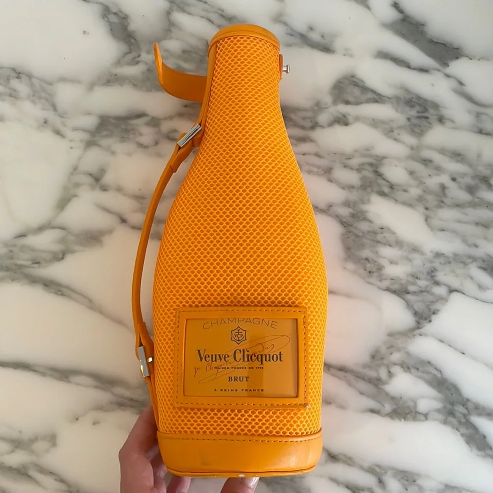 Veuve Clicquot Champagne ice bag, bottle and box